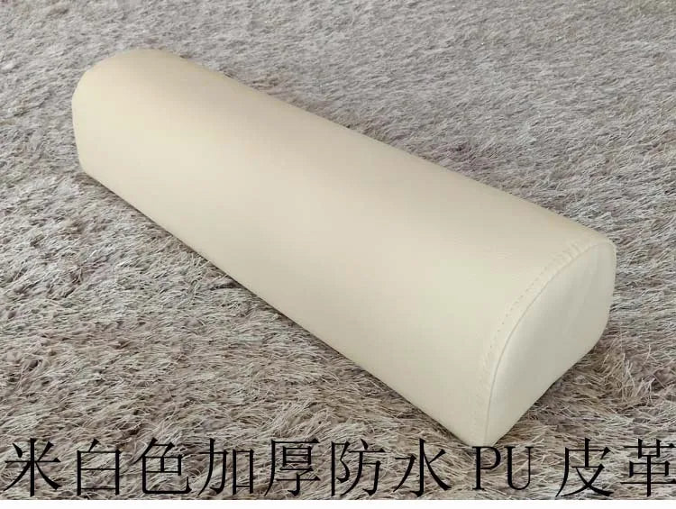 Half Moon Bolster Semi-Roll Pillow Ankle Knee Support Leg Elevation Back Lumbar Neck Pain Relief Density Foam Massage Bed Table