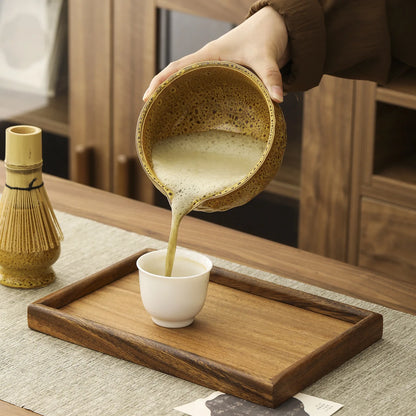 1set of Japanese matcha ceramic set, including kiln transformation matcha bowl, whisk, Hyakubon stand, matcha blender, gift