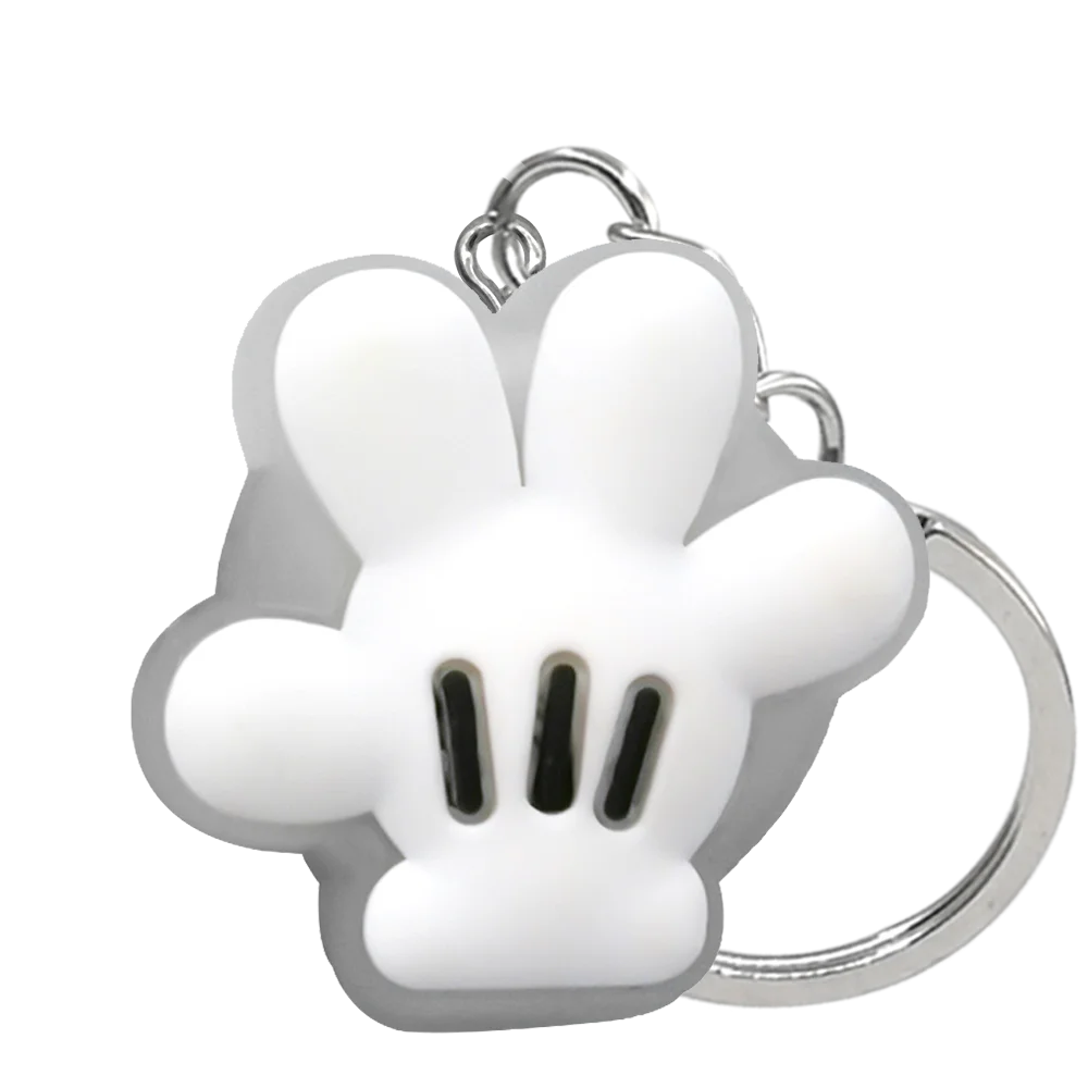 1PCS LED Keychains New Arrival Cute Unicorn Joystick Pig Flower Cat Cow Luminous Keyring Accessories for Car Women Men Key Gifts