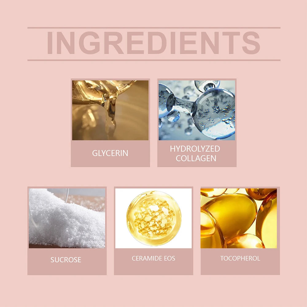 75ml Collagen Peel Off Face Mask With 50g Collagen Jelly Cream Hydrating Moisturizing Night Wrapping Mask Cream Korean Skin Care