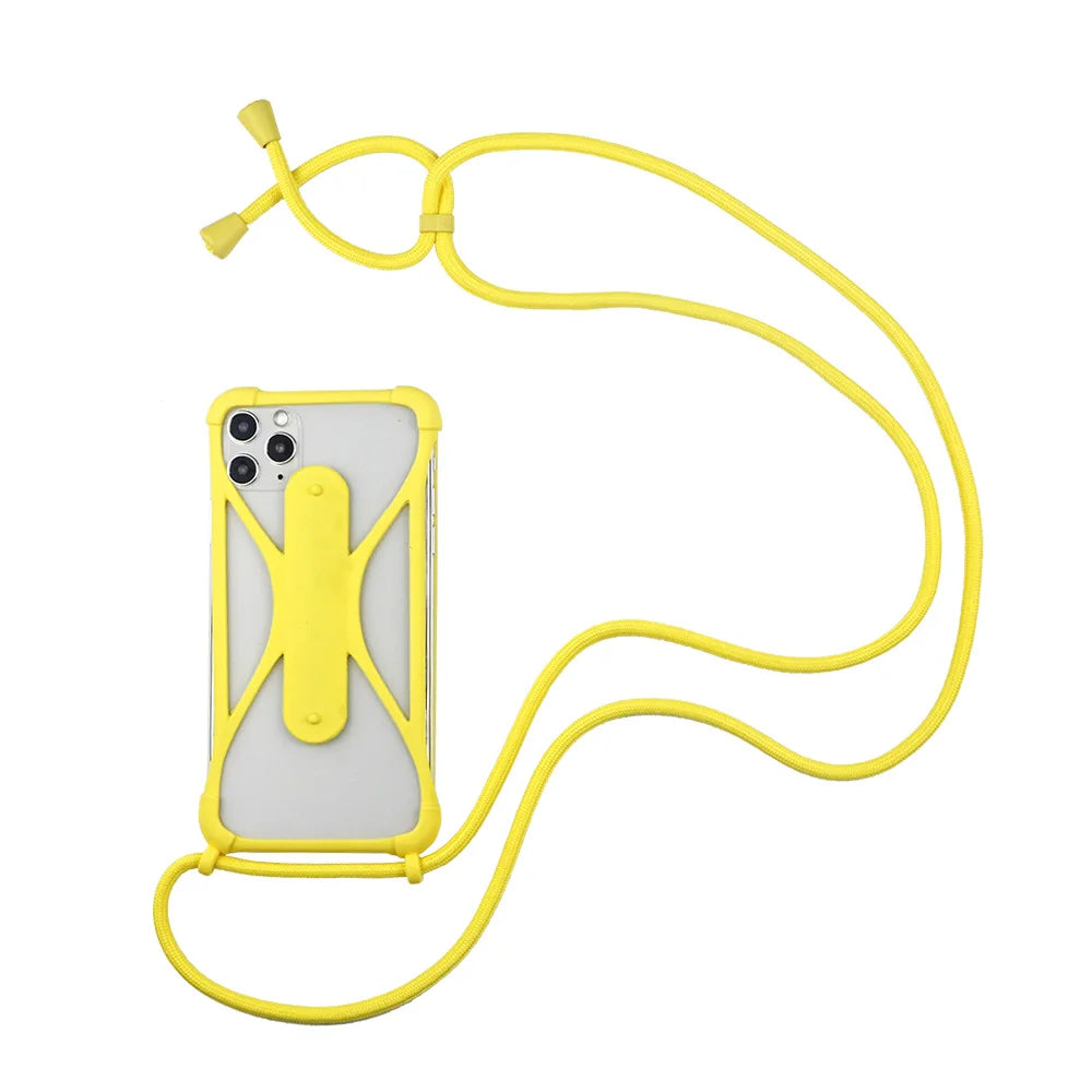 Universal Crossbody Patch Phone Lanyards Mobile Phone Strap Lanyard Nylon Soft Rope Cell Phone Hanging Cord Holder