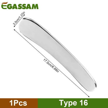 1Pcs Stainless Steel Gua Sha Scraper Physical Therapy Fascia Knife Myofascial Release IASTM Tools Physiotherapy Knife