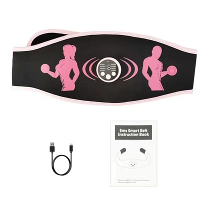 Muscle Stimulator Body Slimming Belt Electric Massage Abdominal Trainer Toner Weight Loss Smart Fitness Vibration Belt Unise
