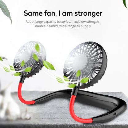 Best Seller Wearable Leafless Fan USB Rechargeable Bladeless Cooling Mini Foldable Portable Travel Sports Neck Fan