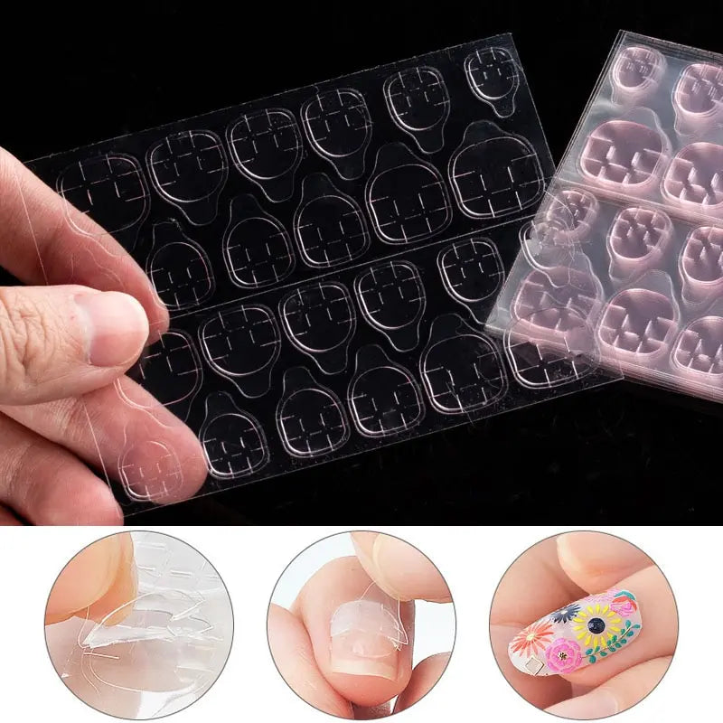 Double Sided Nail Glue Stickers Jelly Gel Glue False Nail Nails Bck Glue Sticker Nails Accessories And Tools Reusable