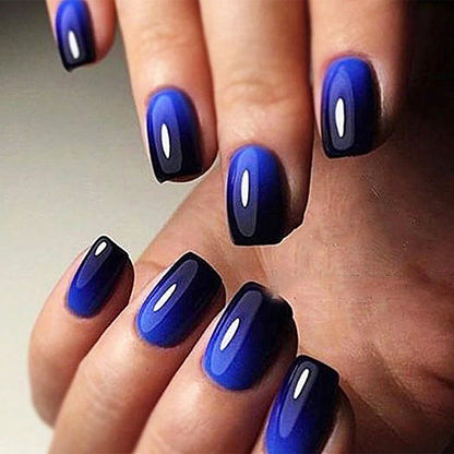24PCS yellow gradient almond fake nails, delicate and gorgeous, simple and elegant, stylish and generous, suitable for fashion g