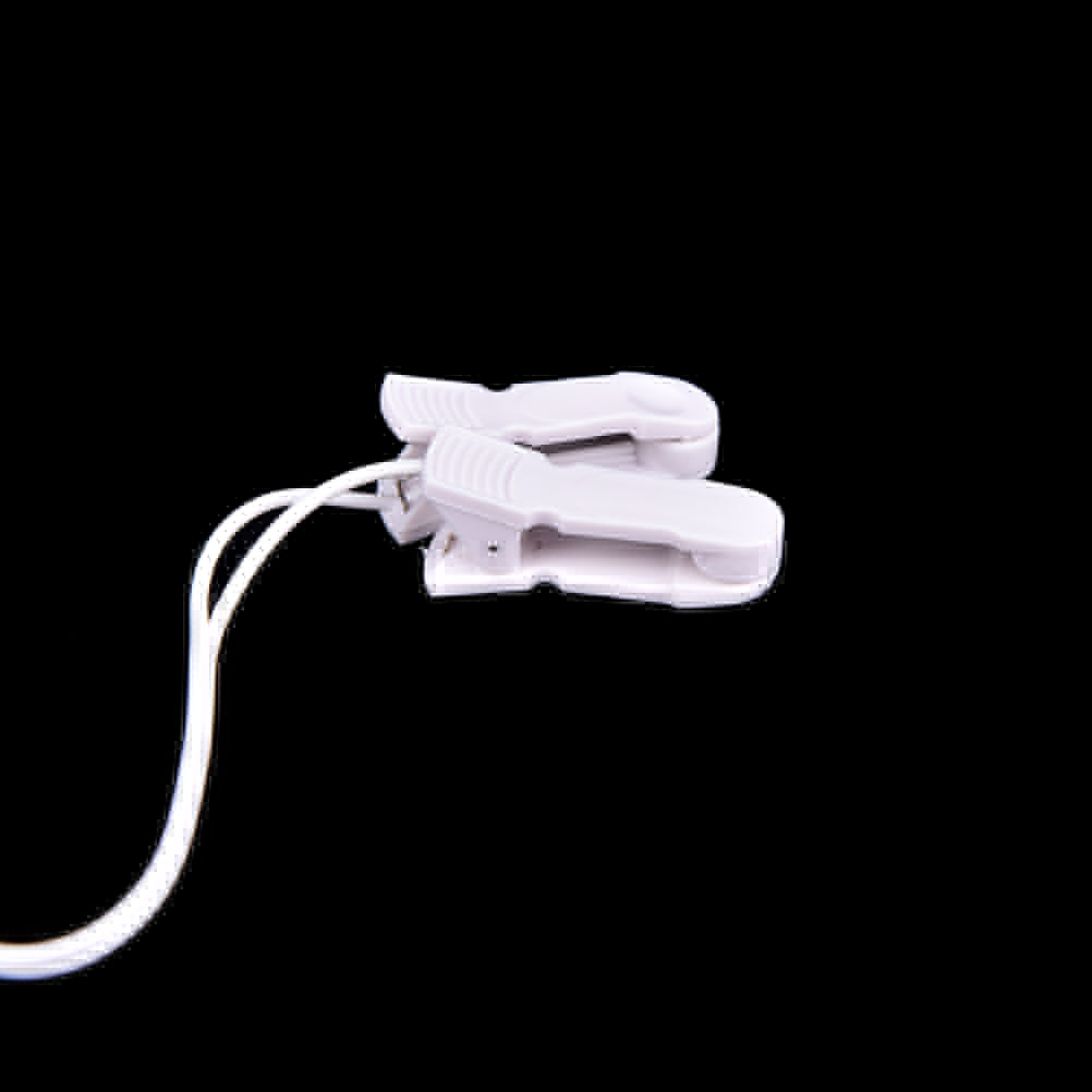 Electrode Lead Wires with 2 Ear Clips for Tens Therapy Machine Massager 2.5mm