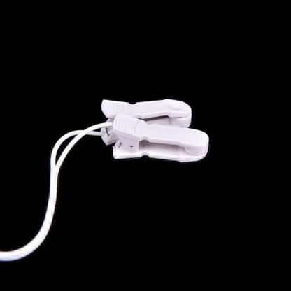 Electrode Lead Wires with 2 Ear Clips for Tens Therapy Machine Massager 2.5mm