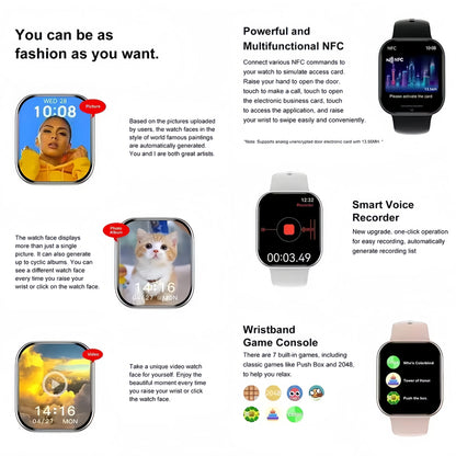 2025 New Series Watch10 GPS Track Smart Watch Men Woman HD Bluetooth Call Waterproof Sports SmartWatch For Apple Android IOS