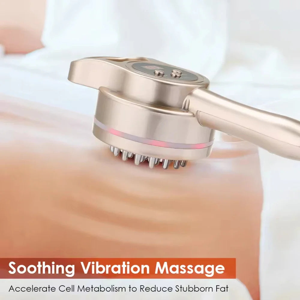 Electric Meridian Brush Body Slimming Heating Scraping Massage Anti Cellulite Fat Burner Micro-current Guasha Lymphatic Drainage