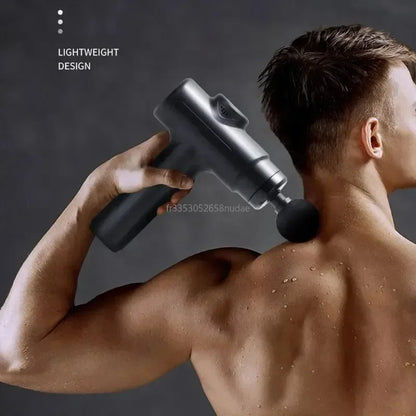 Electric Massage Gun Deep Tissue Facial Massgaer 8 Heads Arms Back Leg Muscle Relaxing for Body Back Arm Sport Fitness