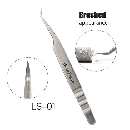 Anti-Static Tweezers Eyelash Extension Professional High Precision Volume Tweezer Stainless Steel Tweezers Antislip Makeup Tool