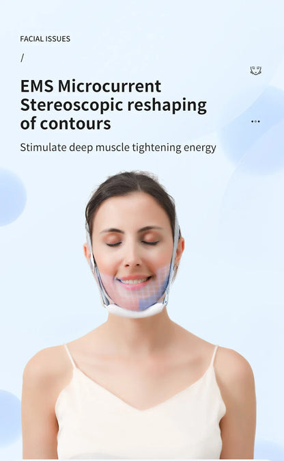Double Chin Remover Ems Face Lifting Massager Anti Wrinkle Firming Facial Massager V-Face Lift Device Skin Care