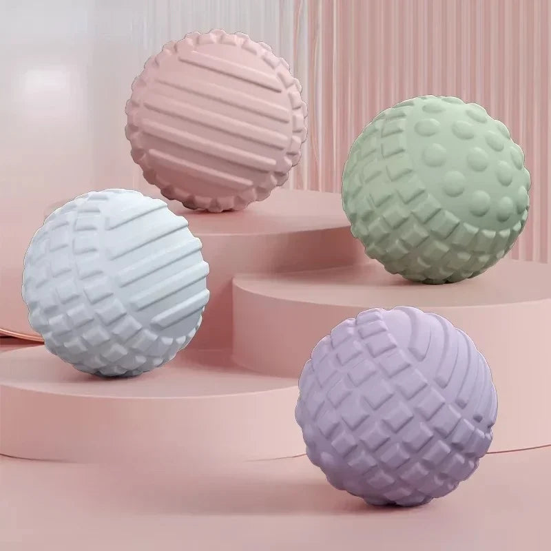 TPR Floating Point Massage Ball for Foot Neck Shoulder Pain Relief Deep Tissue Muscle Relaxation Yoga Fitness Reusable Washable
