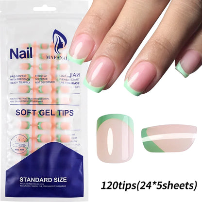 100pcs Black Almond Fake Nail Mid-length Solid Color Artificial Nail Removable Press On Nails Tip Almond Nail Art False Nail