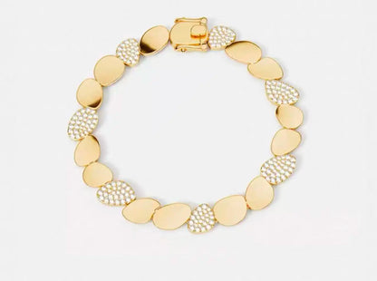 R&P  Silver Irregular Elliptical Geometry Ring Earrings Bracelet Necklace Women Classic Luxury Fashion Party Feast Jewelry