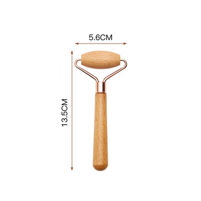 Face Massage Roller Wooden Facial Maderotherapy Lifting Wood Therapy Massage Kit Anti-Cellulite Facial Lifting Wrinkle Remover
