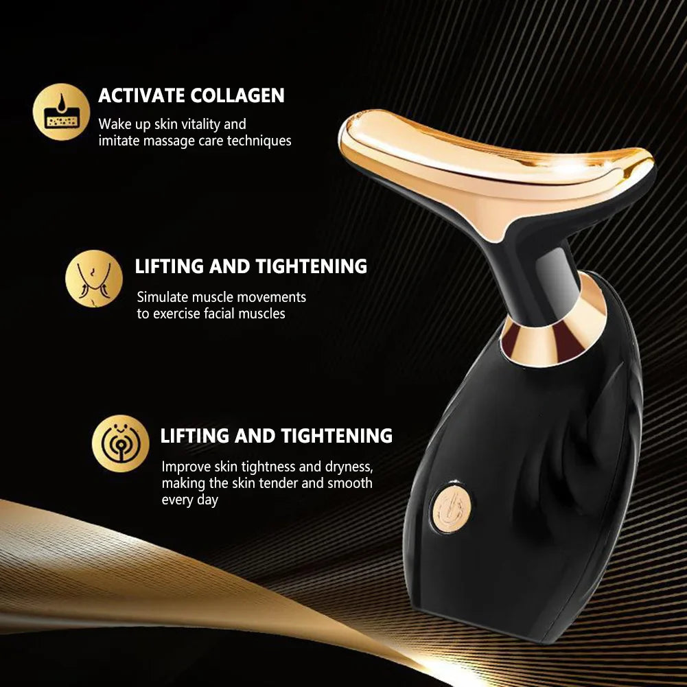 USB Charging Portable Anti Wrinkle Double Chin Universal Electric Face Firming Massager Multi-Dimensional Face Beauty Device