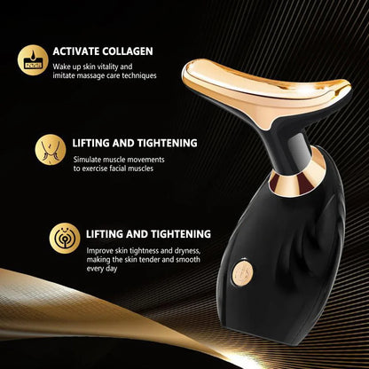 USB Charging Portable Anti Wrinkle Double Chin Universal Electric Face Firming Massager Multi-Dimensional Face Beauty Device