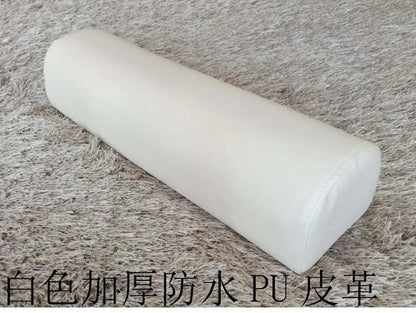Half Moon Bolster Semi-Roll Pillow Ankle Knee Support Leg Elevation Back Lumbar Neck Pain Relief Density Foam Massage Bed Table