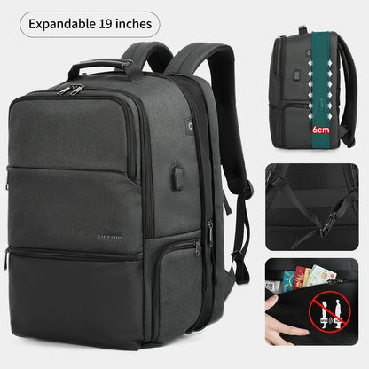 New Tigernu Women Laptop Backpack Fit 15.6-19 inch Expandable backpack Travel Women Female Backpack Anti thief Mochila With RFID