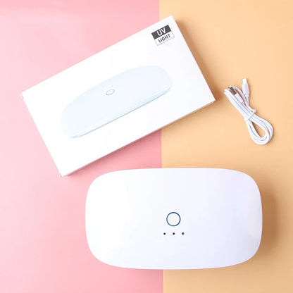 Rechargeable Mini UV LED Nail Lamp Sun UV Nail Dryer,Portable High Power UV Light Lamp for Curing UV Resin Mold,24W