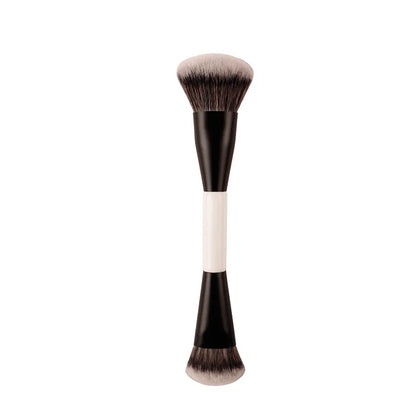 F4 Dual-Ended Synthetic Hair Makeup Brush for Foundation Powder Blush Contour Eyeshadow Concealer
