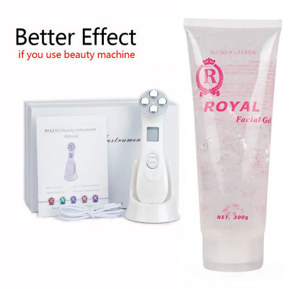 Ultrasonic Gel RF&EMS Massager Cavitation Body Slimming Facial Skin Firming Lifting Tighten Anti Wrinkles Injection Gel Cream