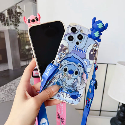 For iPhone 17 16 15 14 13 12 11 XR Xs 8 7 6 Pro Max mini Plus e Pacifier Case With Holder Rope