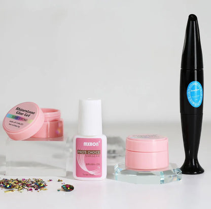 No Wipe Strong Nail Glue Rhinestone Nail Gel Adhesive For DIY Nail Art Gems Jewelry False Nails Extension Glue Stick The Drill