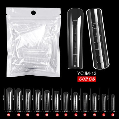 Extension False Nails Art Tips Acrylic Fake Finger Gel Polish Mold Sculpted Full Cover Press on Nails Manicures Accessories Tool