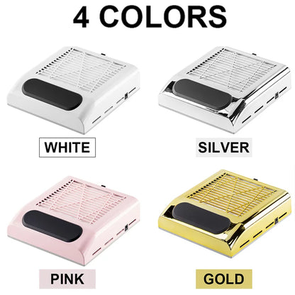 Nail Dust Collector Manicure Machine Tools Strong Power Nail Vacuum Cleaner With Remove Filter Nail Extractor Fan Nail Art Tool