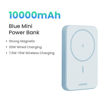 UGREEN PD20W Power Bank Magnetic 10000mAh Portable Wireless Fast Charging PowerBank for Magsafe for iPhone 17 15 Pro Max 16 Pro