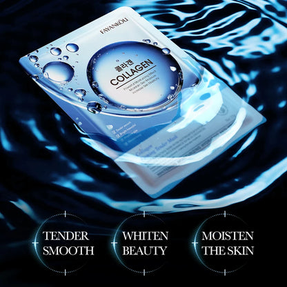 FAYANKOU Collagen Anti Wrinkles Face Mask Moisturizing Anti-aging Whitening Facial Masks Sheet Mask Korean Skin Care Cosmetics