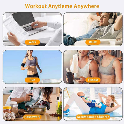 Wireless EMS Muscle Stimulator Buttocks Hip Trainer Electric Abs Trainer USB Recharge Body Massager Weight Loss Fitness Shaping