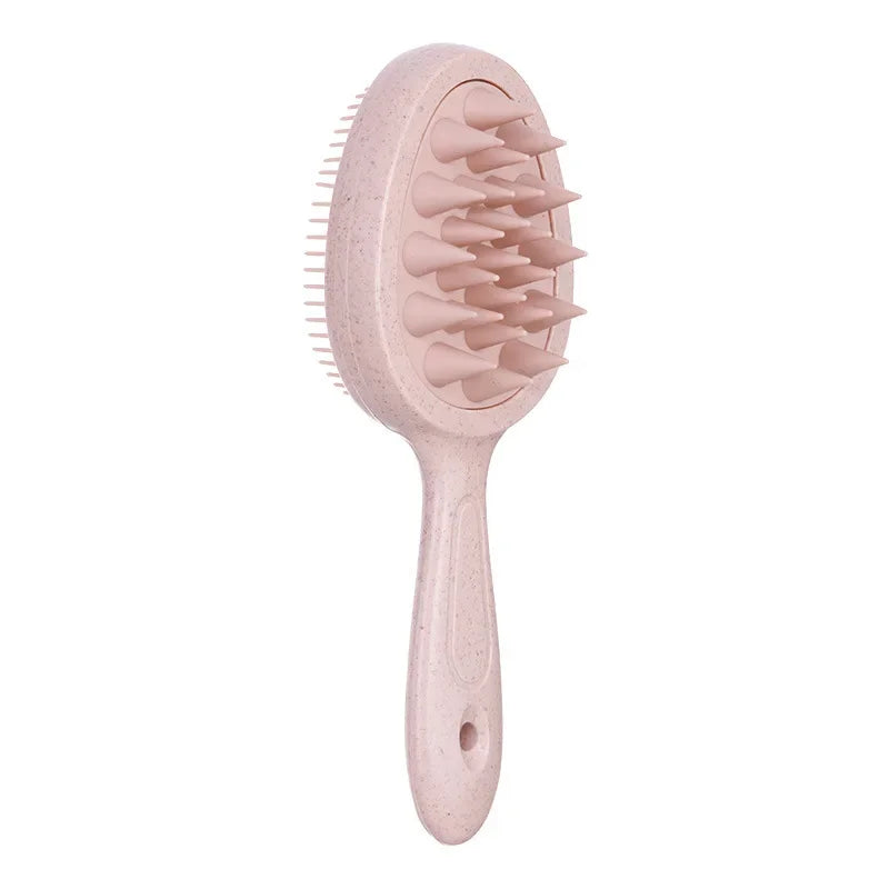 2 in 1 Silicone Shampoo Brush Head Scalp Massage Comb Double Side Hair Washing Comb Soft Body Bath Shower Brush Styling Tools