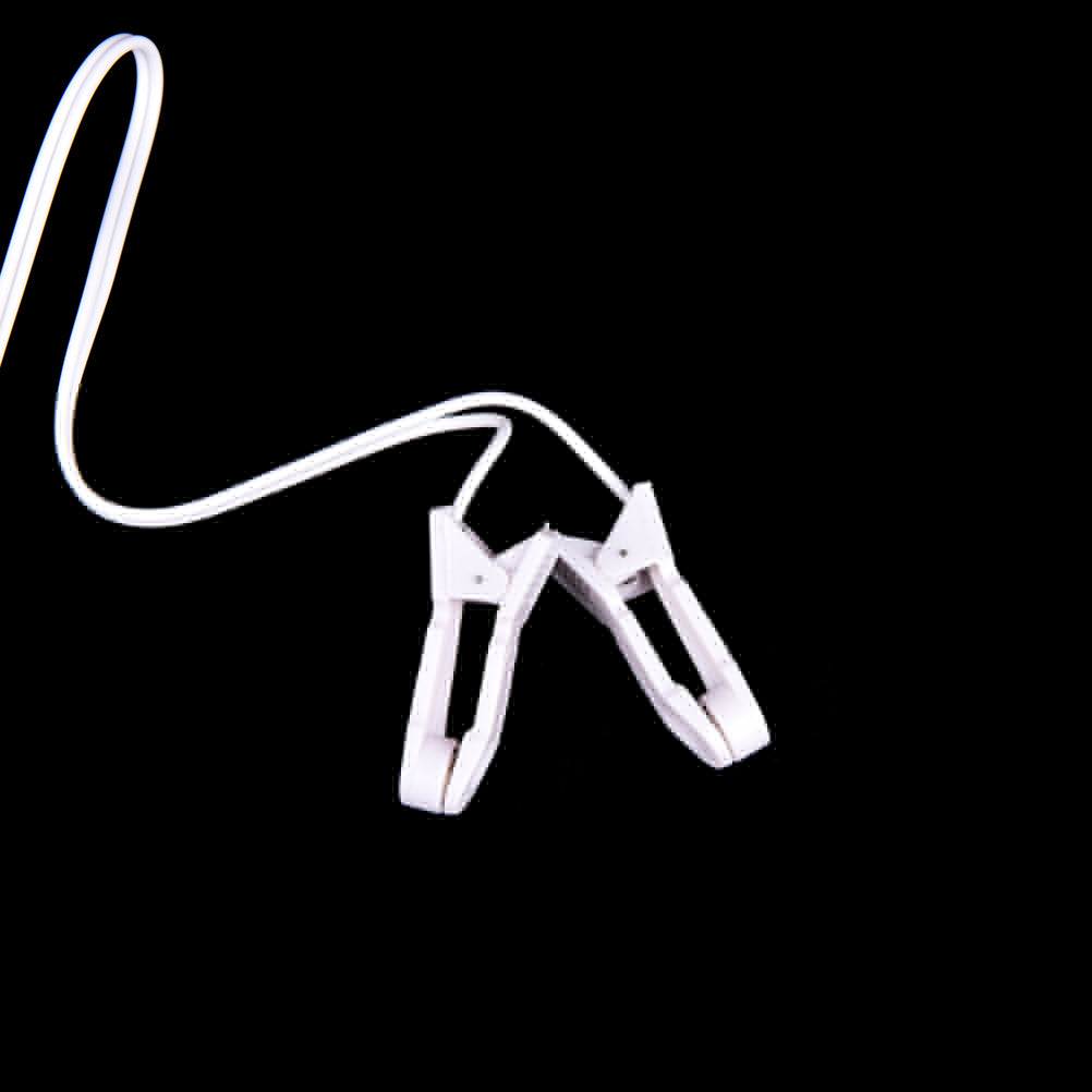 Electrode Lead Wires with 2 Ear Clips for Tens Therapy Machine Massager 2.5mm
