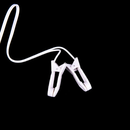 Electrode Lead Wires with 2 Ear Clips for Tens Therapy Machine Massager 2.5mm