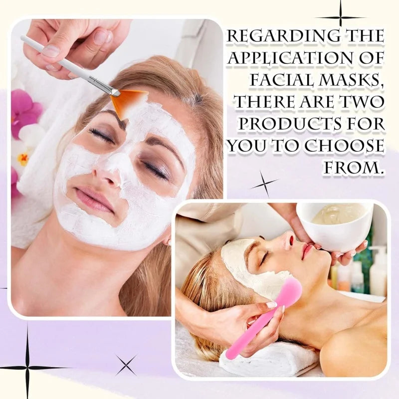 Facial Brush Mask Bowl Spoon Set Mask Brushes DIY Beauty Tools Cream Mud Film Adjusting Mixing Tool Skin Care Makeup Supplies
