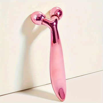 One Piece 3D Face Massager 360 Degree Rotating Face Eyes Massage Roller Handheld Y Shaped Face Beauty Tool Beauty Equipment