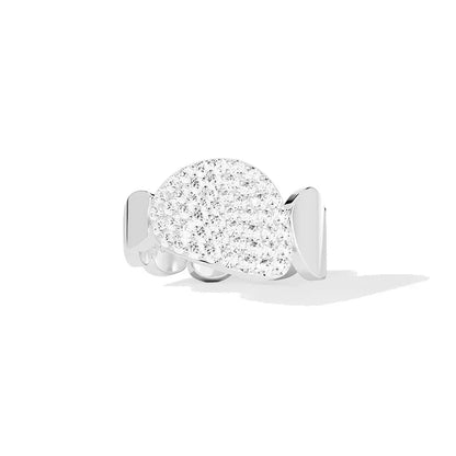R&P  Silver Irregular Elliptical Geometry Ring Earrings Bracelet Necklace Women Classic Luxury Fashion Party Feast Jewelry