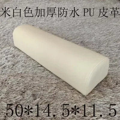 Half Moon Bolster Semi-Roll Pillow Ankle Knee Support Leg Elevation Back Lumbar Neck Pain Relief Density Foam Massage Bed Table