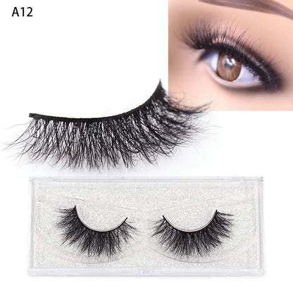 LEHUAMAO 3D Mink Eyelash Fluffy Cross Thick Natural Fake Eyelashes Lashes Dramatic Makeup Eye Lashes Handmade False Eyelash