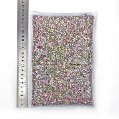 SS3-SS50 Big Bag Glitter Non hotfix FlatBack Wholesale Top Quality Better DMC Crystal AB Glass Strass Iron On Hotfix Rhinestones