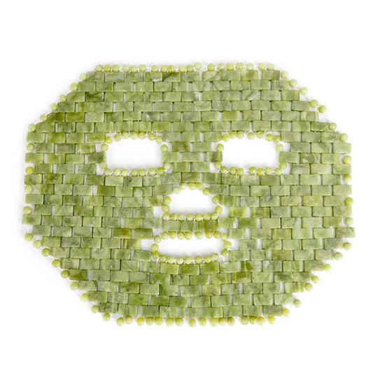 Jade Facial Mask Natural Stone Jade Sleep Mask Anti-Aging Jade Eye Mask Beauty Massage Tools for Puffy Eyes Dark Circles