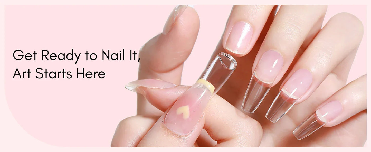 Makartt Nail Gel Glue for Press On Nails Soft Acrylic Gel Nail Tips Fake Nails,Super Strong Glue Easy to Control No Lamp Needed
