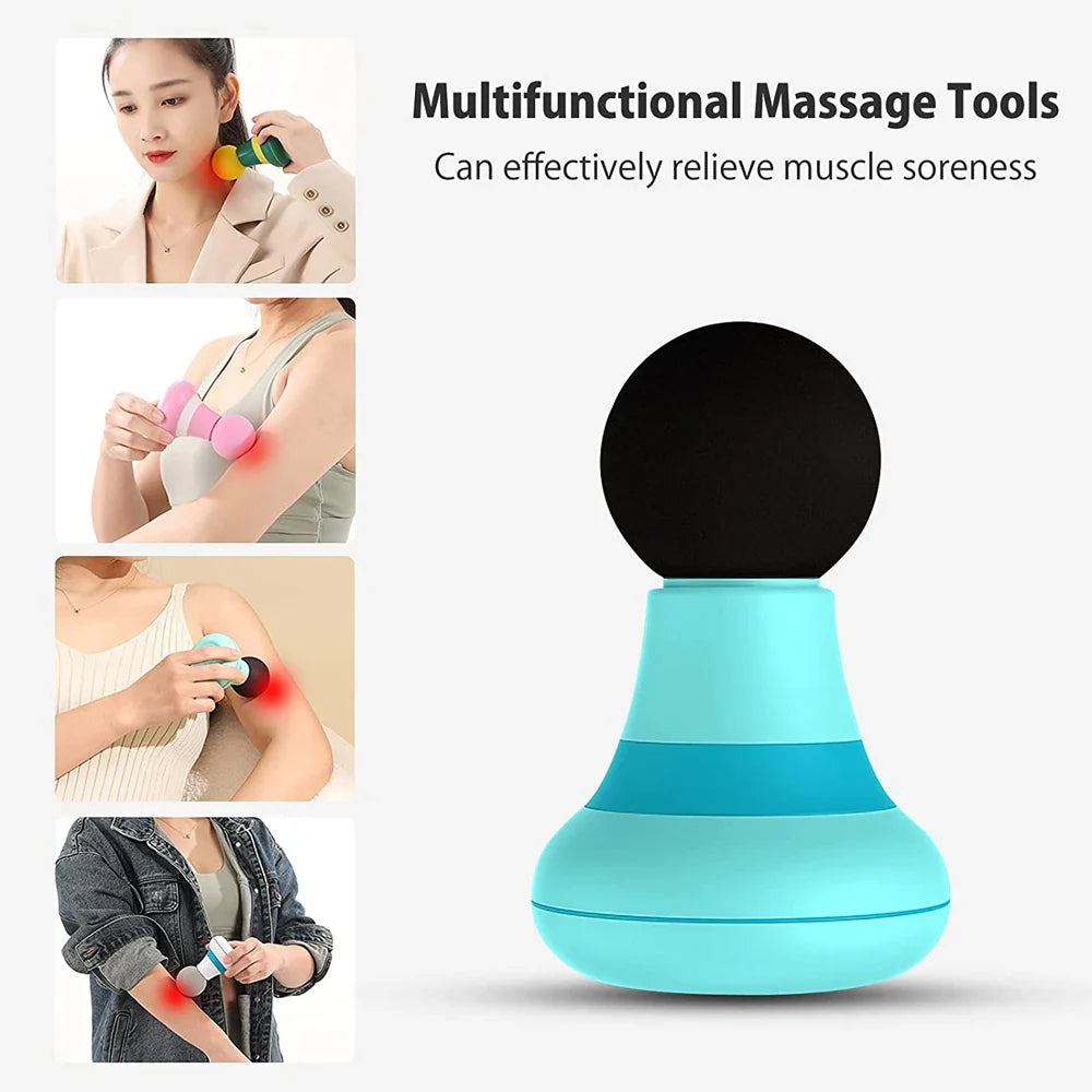 Mini Neck Massager Multi USB Electric Handled Wave Vibrating Cellulite Massage Relaxation Instrument Massage Waist Back Shoulder