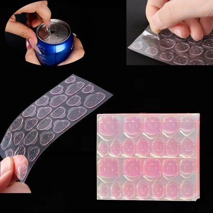 Double Sided Nail Glue Stickers Jelly Gel Glue False Nail Nails Bck Glue Sticker Nails Accessories And Tools Reusable