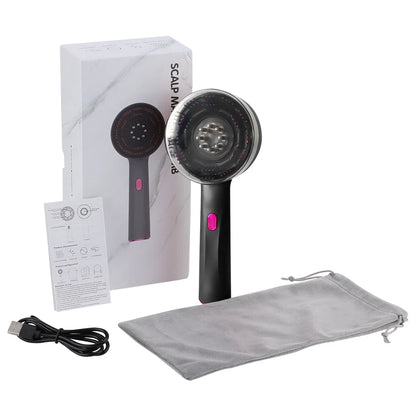 3 Modes Electric Vibration Massage Comb Red Light Hair Growth Massage Scalp Brush Oil Liquid Applicator Head Massager Anti Loss
