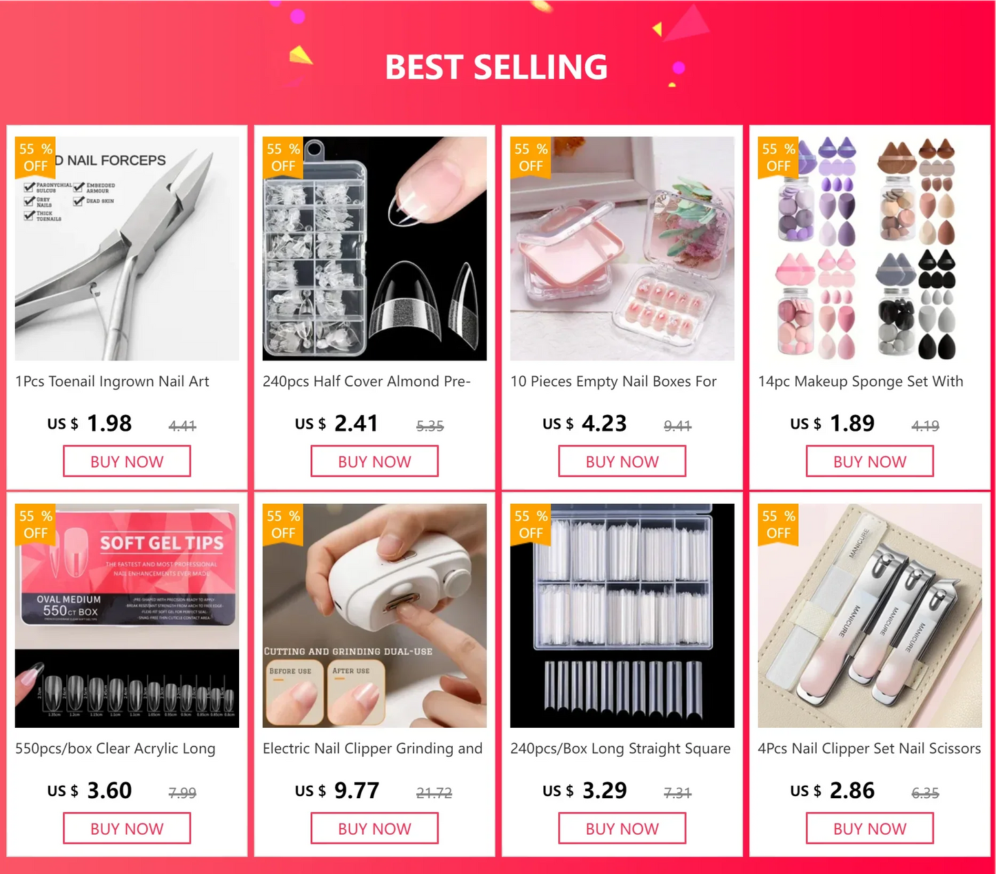 240pcs Half Cover Almond Pre-filed Nail Tips Half Matte XS Press on Fake Nail Extension for Small Tiny Nail Bed 12 Sizes in Box